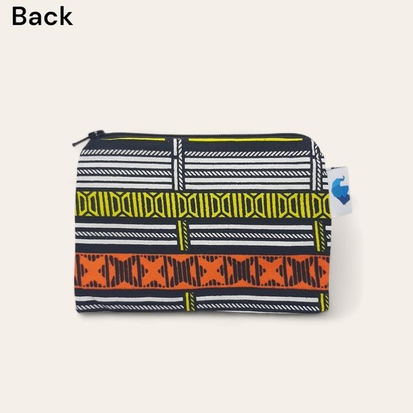 Beautiful African fabric Pouches Make up bag - Picture 3 of 4